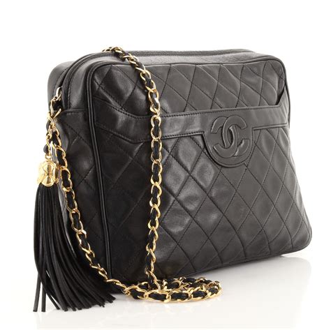 chanel vintage tassel camera bag